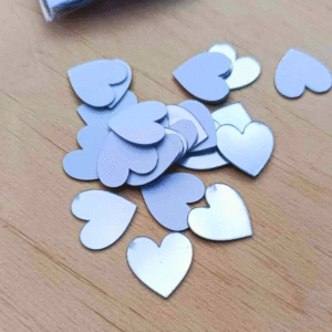 Akrylová zrcadélka - srdíčka